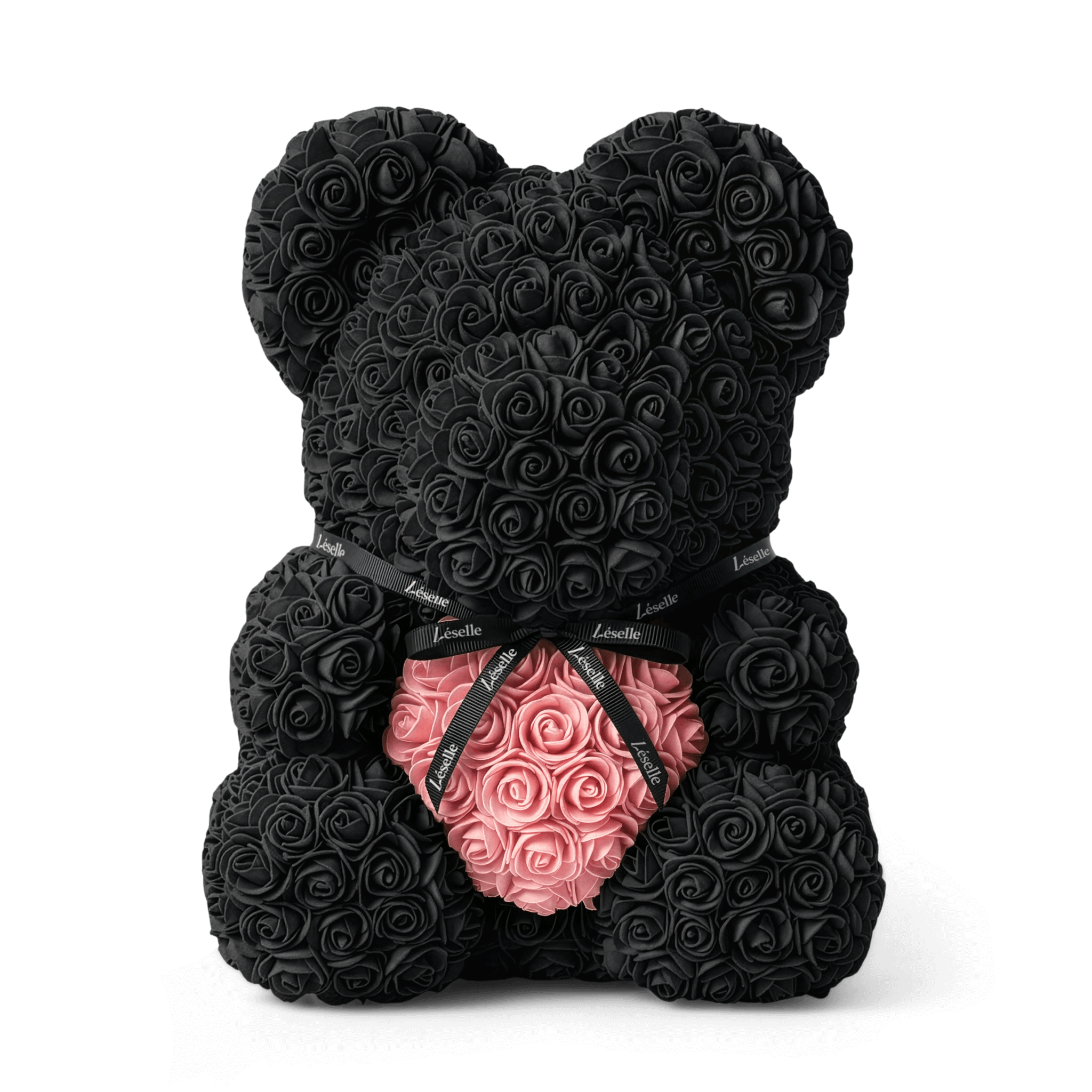 Eternal Rose Bear - Ebony Black Edition