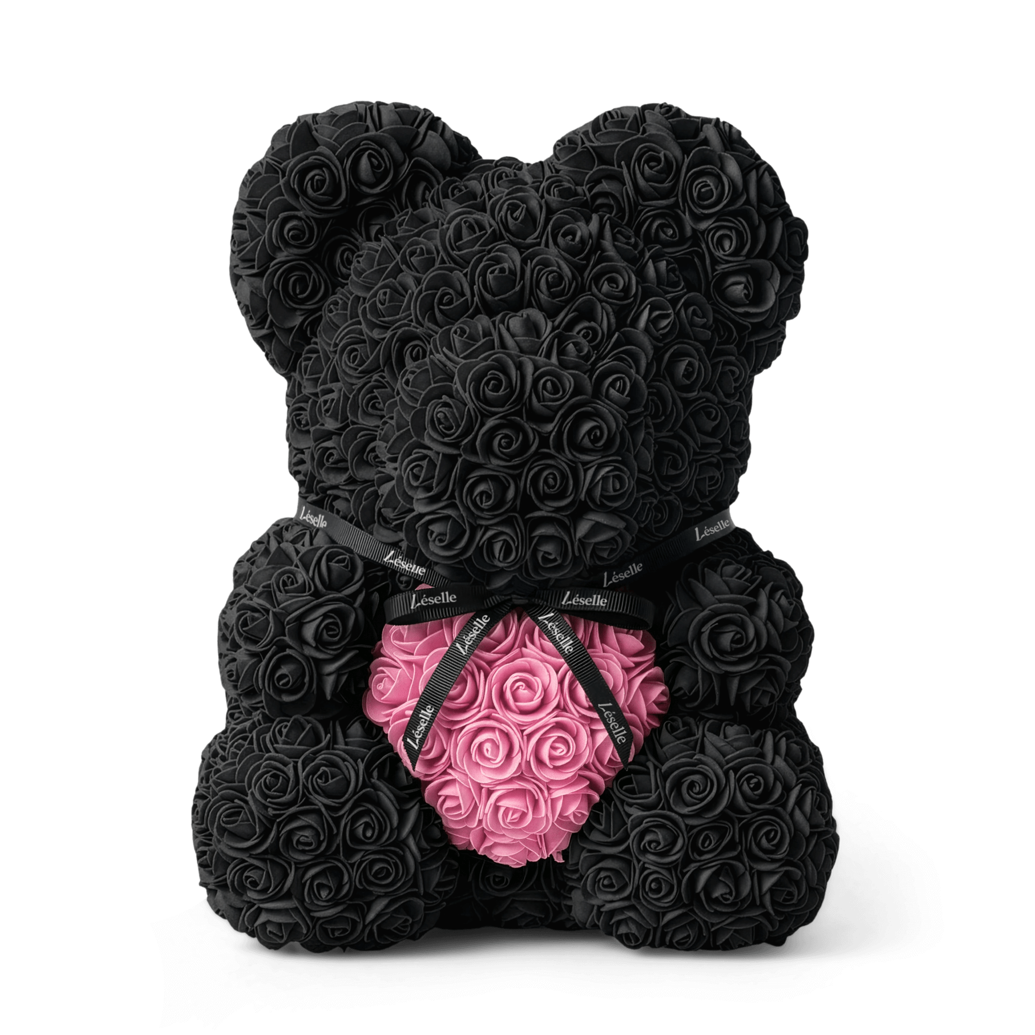 Eternal Rose Bear - Ebony Black Edition