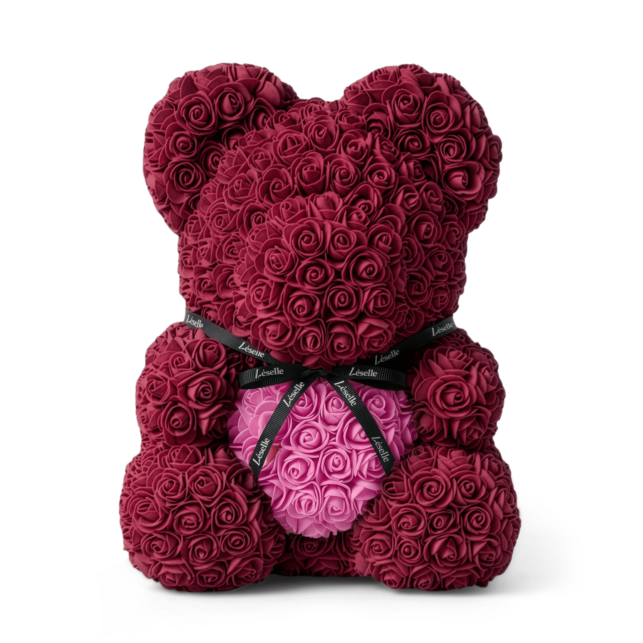 Eternal Rose Bear - Burgundy Edition