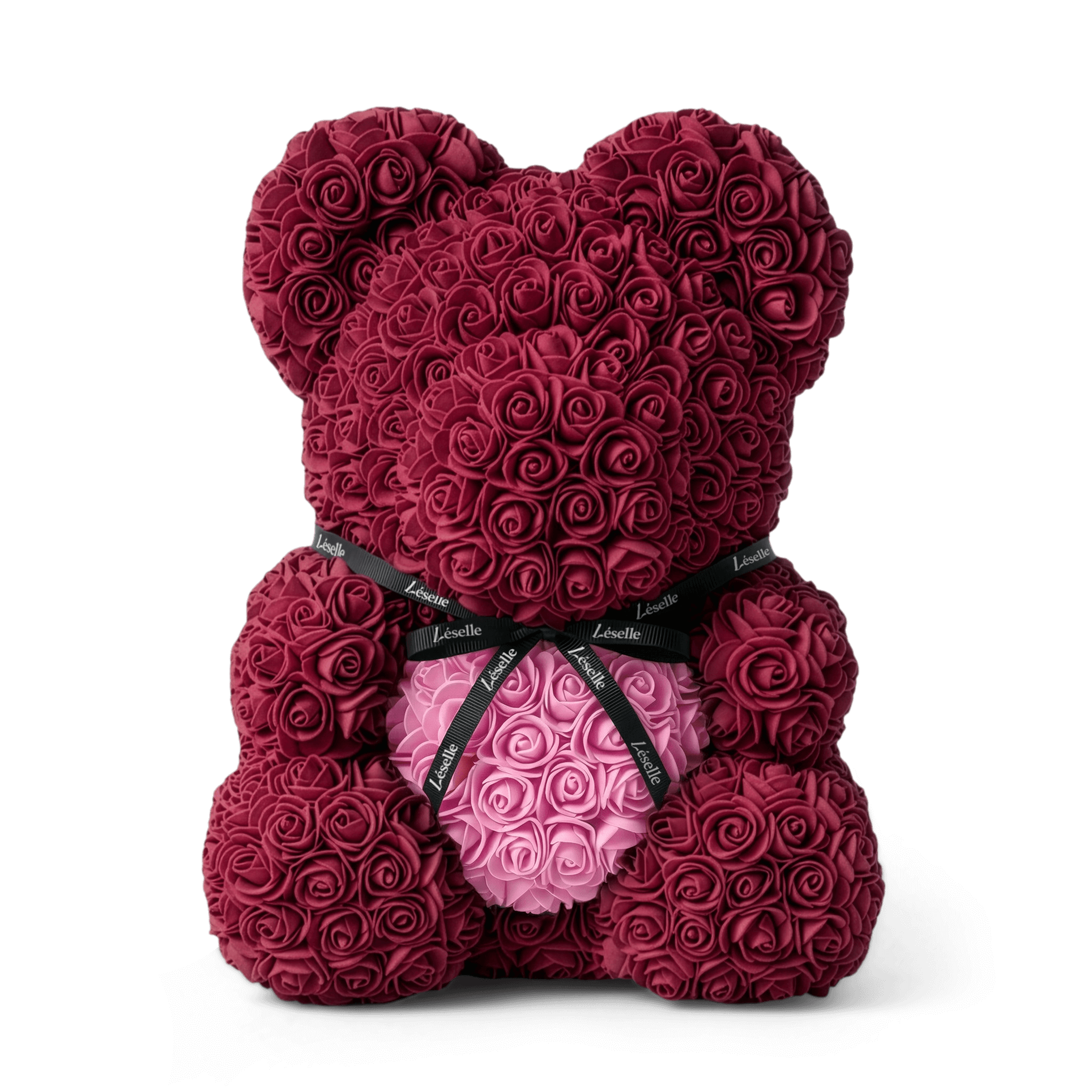 Eternal Rose Bear - Burgundy Edition