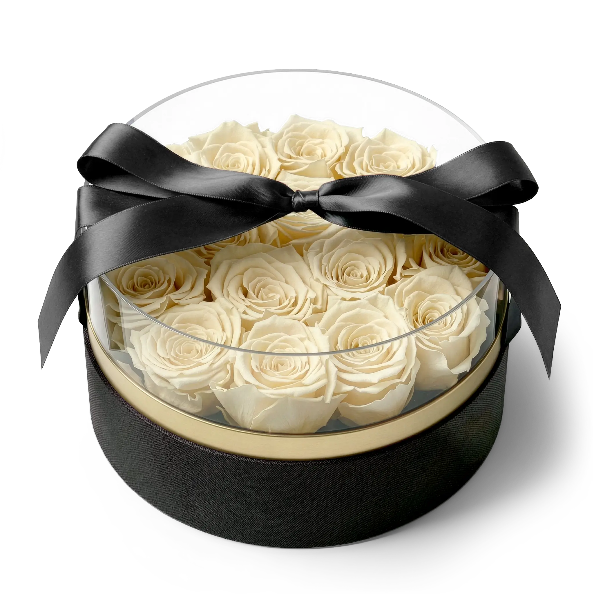 Elegant Round Rose Box