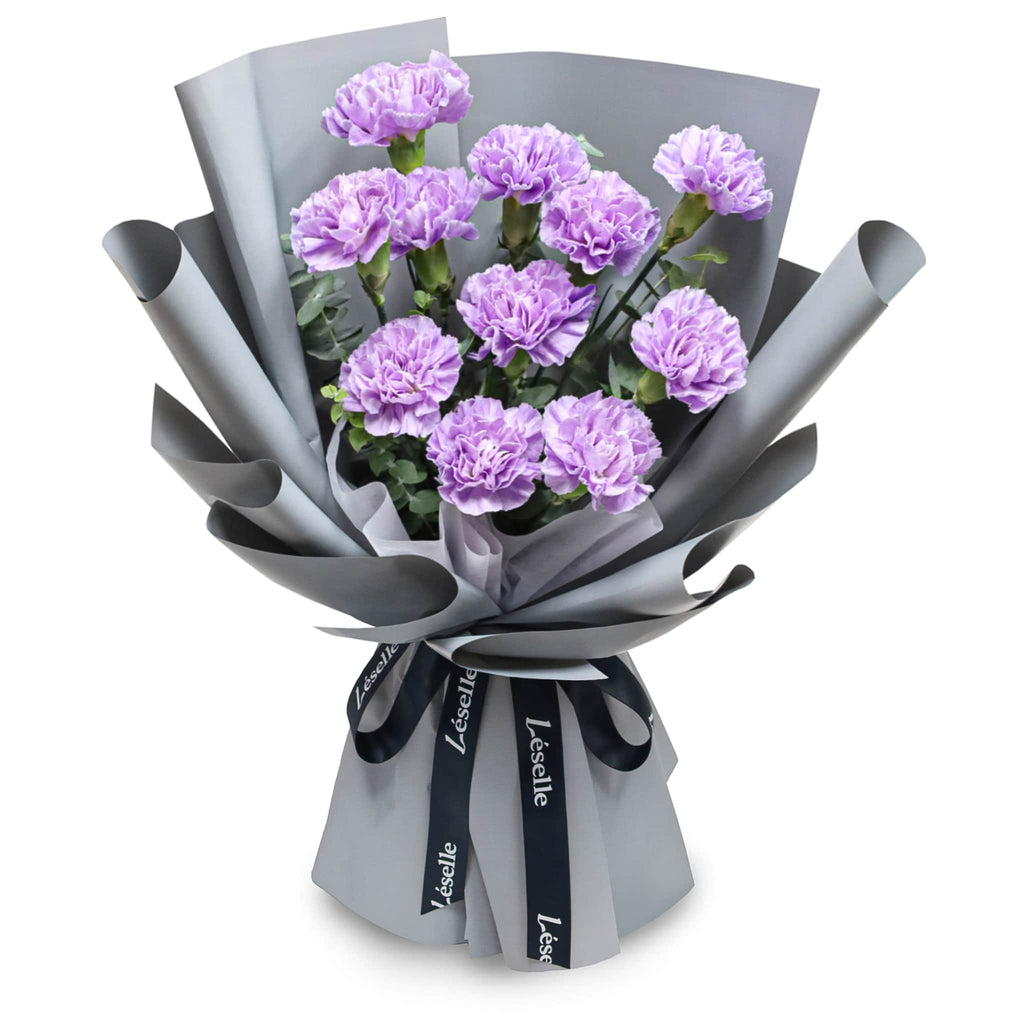 Fresh Flower Bouquet - Lavender Carnations
